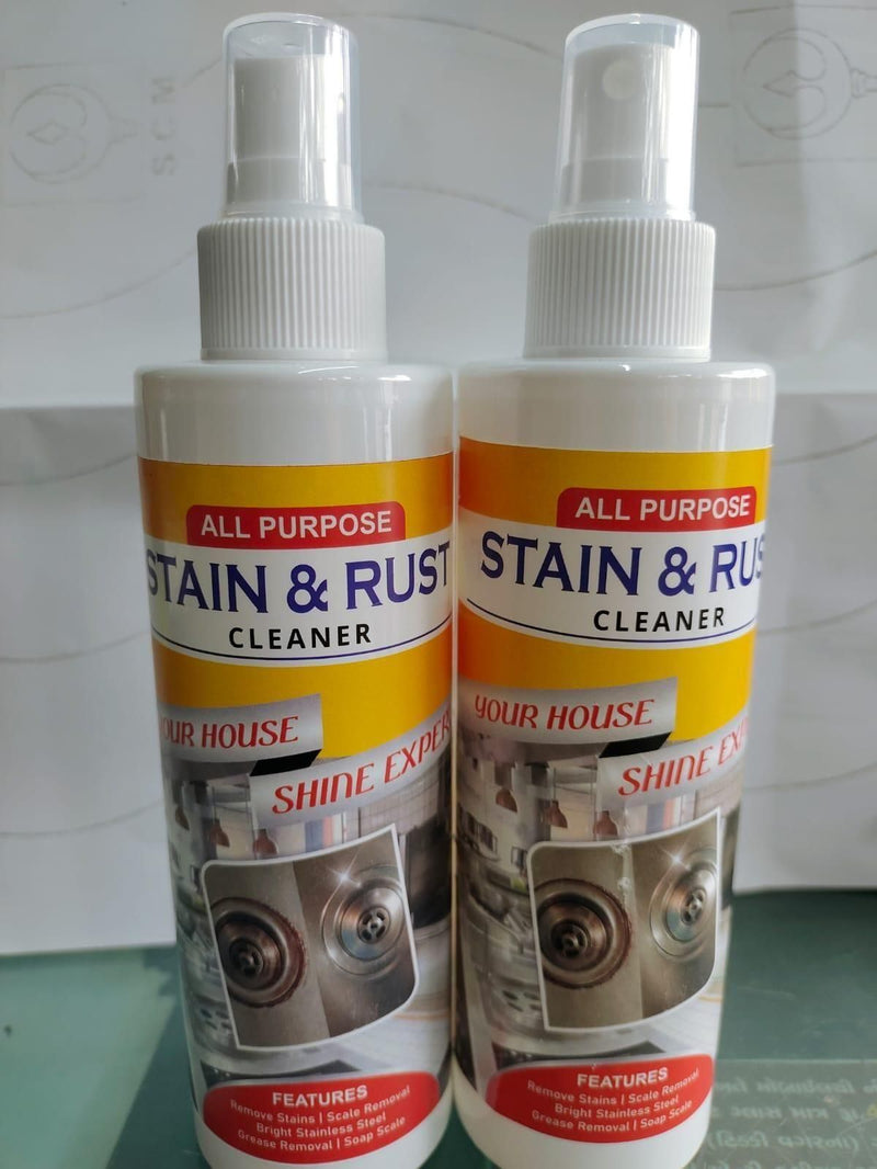 Multipurpose Stain & Rust Remover Spray for Cleaning & Protection From Dust 200ml (Pack of 2)