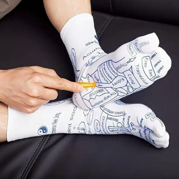 Japanese Acupressure Reflexology Socks With Stick For All Type of Pain and Relaxation