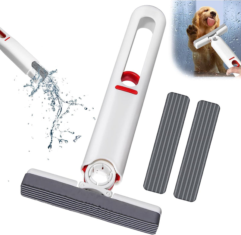 Portable Mini Mop, Sponge Mop, Easy to Store Hidden Powerful Absorbent Mop