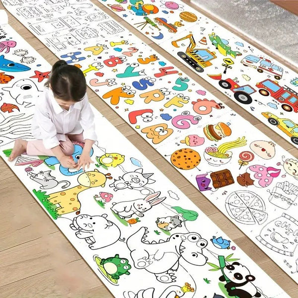 30x300 Cm Children Coloring Drawing Paper Roll 3 Meter  🤩(BUY 1 GET 1 FREE)🤩