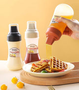 5 Hole Squeeze Sauce Bottle, Plastic Ketchup Dispenser Bottle