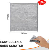 🔥Hot Sale🔥Multipurpose Wire Dishwashing Rags for Wet and Dry Pack of 10