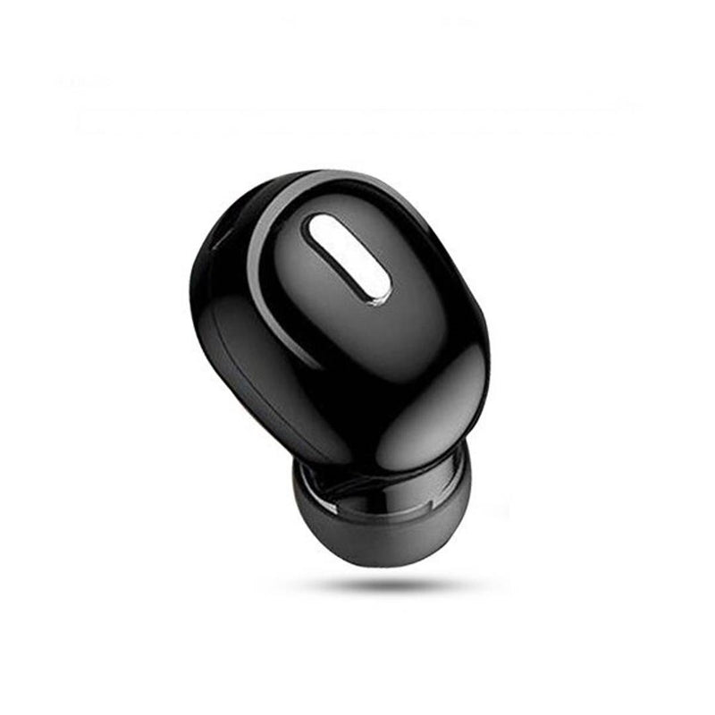 Mini Hands-Free Small Kaju Shape Bluetooth Single Earpiece Headset Earphones with Mic for iOS andoirds Other Smartphones Black