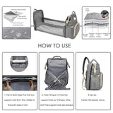 25 ltrs (40 Cms) backpack (DIAPER_BAG_GREY)