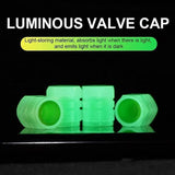 Valve Caps Car/Bike Wheel Tire Rim Air Valve Cap Radium Tyre Air Cover Glow Radium Light Neon (Pack of 4)