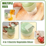 4 in 1 Portable Electric Vegetable Cutter Set