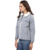 Campus Sutra Women Solid Stylish Casual Bomber Jacket