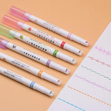 Dual Tip Curve Highlighter Pen Set