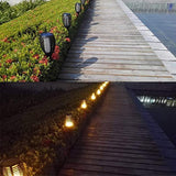 Solar Light Garden- Solar Light Flame Warm Light 96 LED Light Sensor