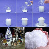 Instant Magic Snow Fake Powder for Cloud Slime, Faux Snow Includes Plastic Bucket, Shovel (Pack of 2)