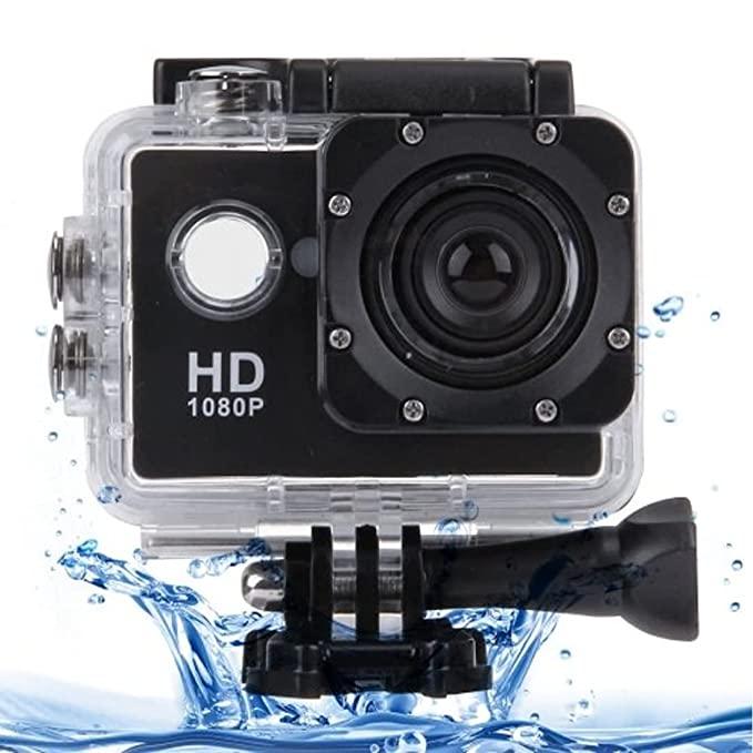 Plain 1080-HD Cam-069 � Full HD 1080p 12MP Waterproof Sports and Action Camera