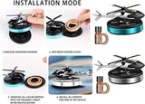 Solar Helicopter Car Aromatherapy Decor, Solar Energy Rotating Helicopter Design Aromatherapy Diffuser Car air Freshener