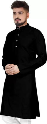 Men's Cotton Solid Kurtas