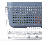 Removable Drain Basket-Fridge Storage Box Refrigerator Fresh Vegetable, Fruit, Meat Container Removable Drain Basket Storage Containers with Lid Kitchen