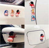 Scratch Protector-Car Door Anti-Collision Rubber Strip Cute Butt Anti-Collision Sticker Door Opening Anti-Scratch Wipe Protector Cartoon Door(Pack of 2)