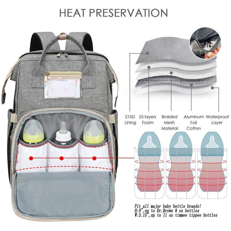 25 ltrs (40 Cms) backpack (DIAPER_BAG_GREY)