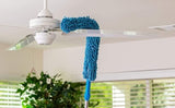 Fan Duster - Flexible Microfiber Cleaning Duster With Extendable Rod ( Multi-color )