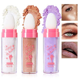 3 Colors Highlighter Stick, Body Glitter Highlighter Powder High Gloss Fairy Makeup,