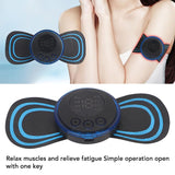 Mini Cervical Massager, EMS Microcurrent Lymphatic Drainage Massage Pad, 8 Modes 19 Gears Adjustable Massager, Portable Neck and Back Massager, Relaxation Gifts for Men, Women