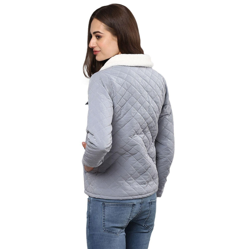 Campus Sutra Women Solid Stylish Casual Bomber Jacket