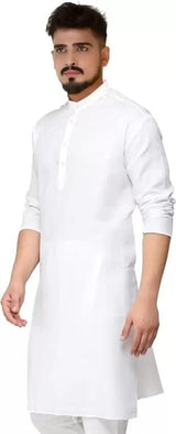 Men's Cotton Solid Kurtas