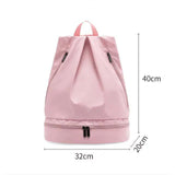 Gym backpack sports bag with shoe compartment